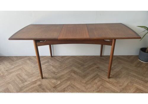 G Plan Rare Vintage Extending Rectangular Teak Dining Table