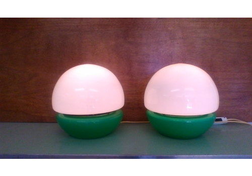 Set Of Two Table Lamps From Kamenicky šenov, Czech Republic, 1970s.