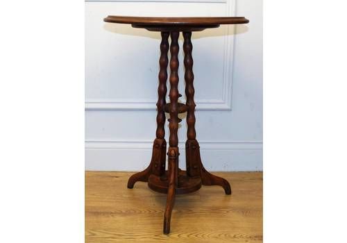 Victorian Gothic Antique Side Table Vintage Wooden Arts And Crafts Hall Desk Industrial Occasional