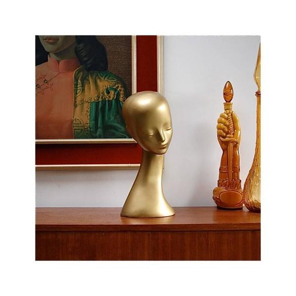Signed Ceramic Vintage Female Mannequin Head For Camaflex Paris Circa 1950s Vinterior