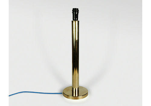 Vintage 1960s / 1970s Tall Danish Brass Table Lamp   Modernist Design   Le Klint