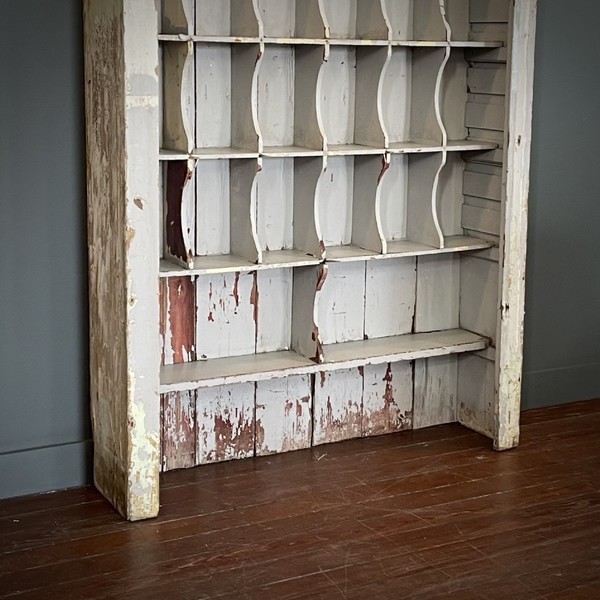 Attractive Large Very Tall Painted Antique Post Office Sorting