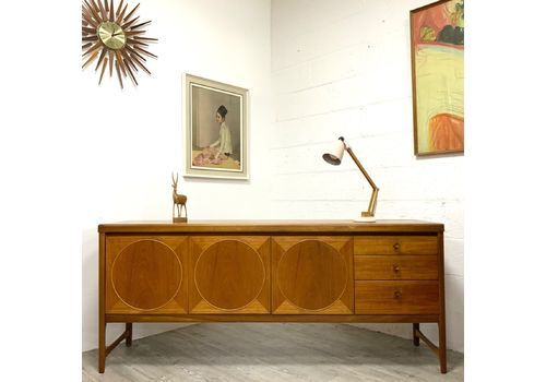 Nathan Circles Teak Sideboard Drinks Cabinet Credenza Midcentury Vintage