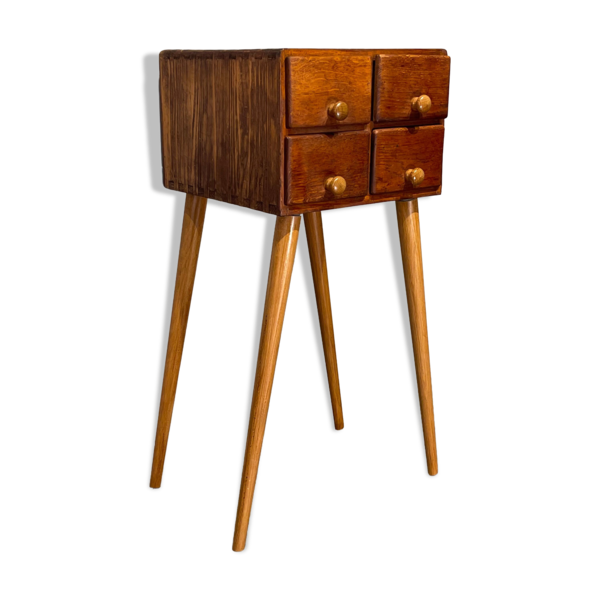 Wooden Filing On Legs 60 Vinterior