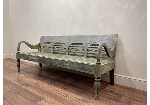 Wonderful Large Scale Teak Garden Bench