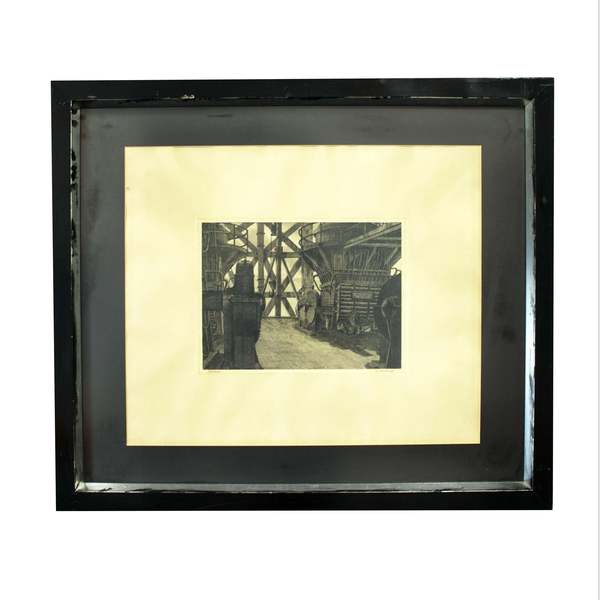 Artistic Drawing In Charcoal And Graphite By Adolfo Almarcha, Spain, 1978 photo furniture
