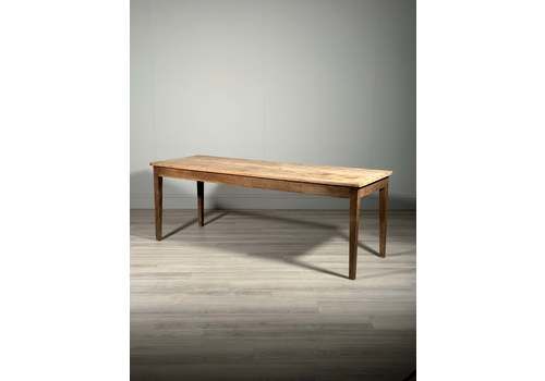 Antique Sycamore Top French Dining Table