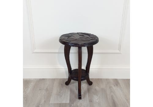 Small Carved Occasional Table   F157
