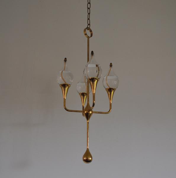 Clear Drops Oil Lamp Candelabra By Fred Andersen Denmark Clear Drops Oil Lamp Candelabra By Fred Andersen Denmark