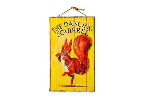 Reproduction Hand Painted Wooden Pub Sign ‘The Dancing Squirrel’