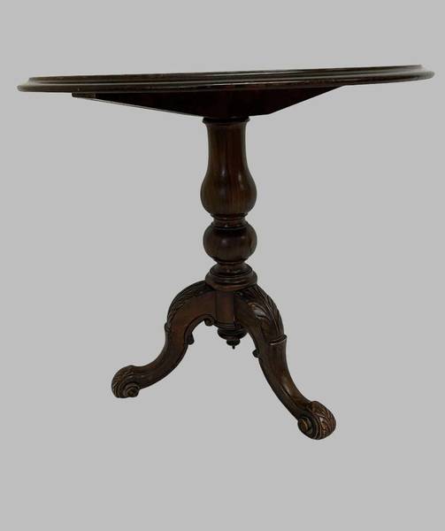An Attractive Burr Walnut Round Table photo furniture