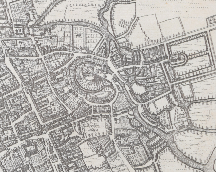 Map Of Oxford 18th Century Engraving By Pieter Van Der Aa After David Loggan photo furniture