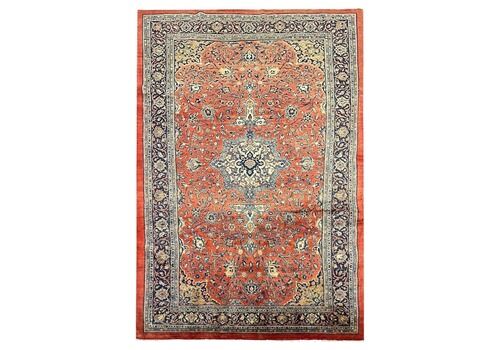 Oriental Carpet Wool Rugs Rust Large Vintage Livingroom Rugs For Sale