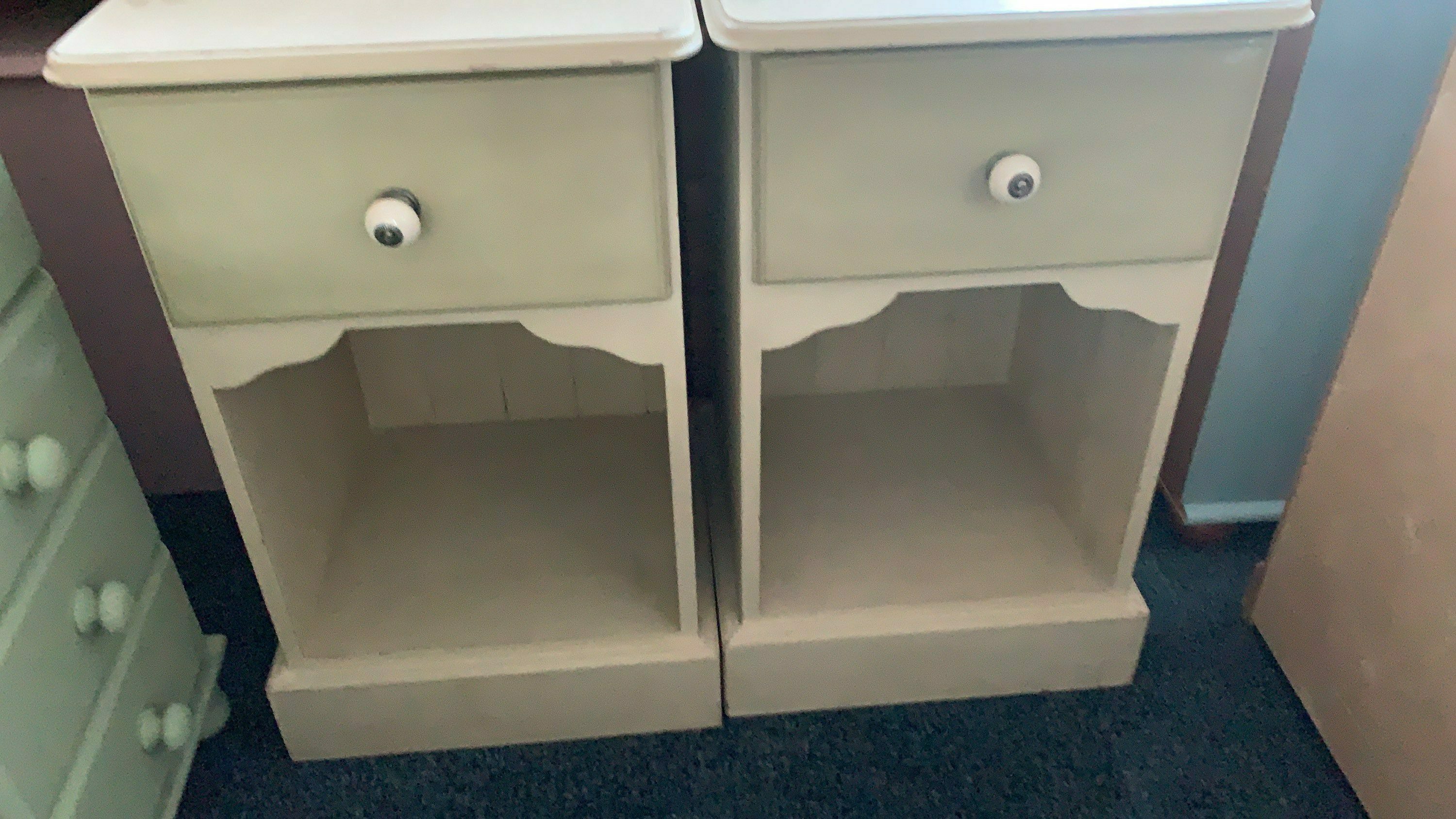 Painted Bedside Tables Vinterior