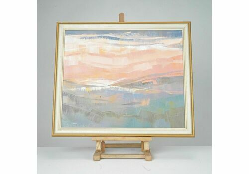 Pink Oil Abstract Painting