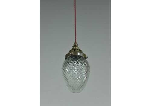 Hobnail Cut Glass Pendant Light