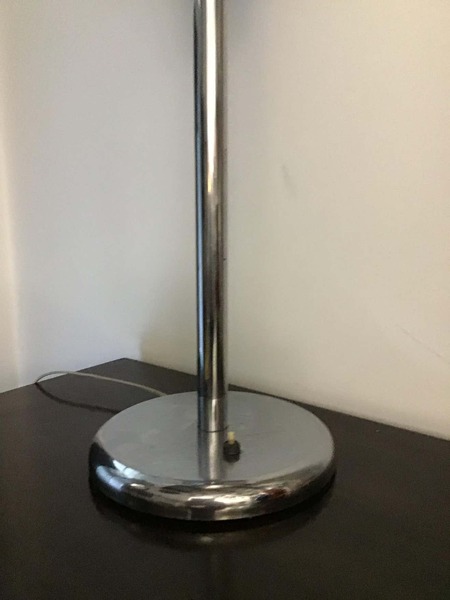 Table Lamp Illuminator 1930 Chrome Metal photo Lighting