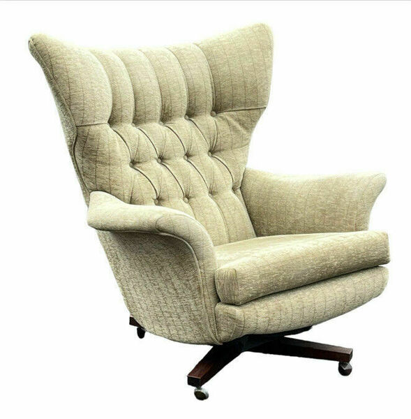 Mid Century G Plan 6250 Swivel Lounge Chair Vinterior