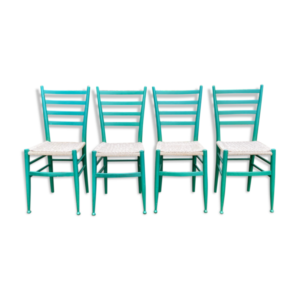 Set Of 4 Wooden Chairs In The Italian Chiavari Style Vinterior